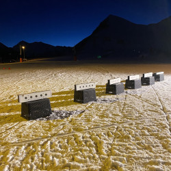 Cible pour tir à la carabine biathlon sur neige