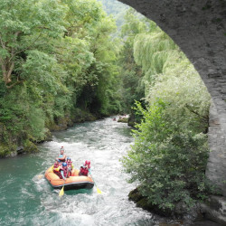 Raft au barrage de Cadéac