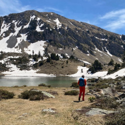 randonneur lac de l'Oule