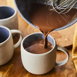 chocolat chaud à l'auberge