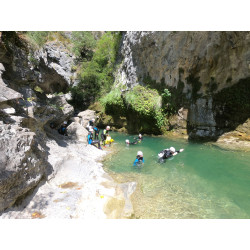 nage dans les canyons espagnols