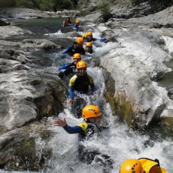 toboggans naturels en canyoning