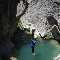 saut en canyon