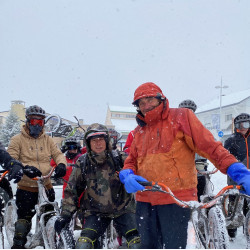 Trottinette sur neige à St Lary