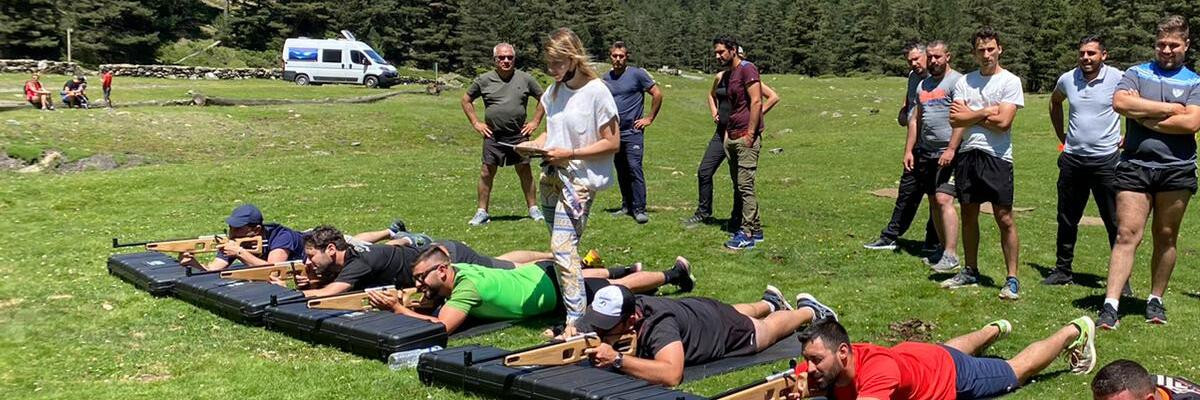 Biathlon Tir à la carabine laser