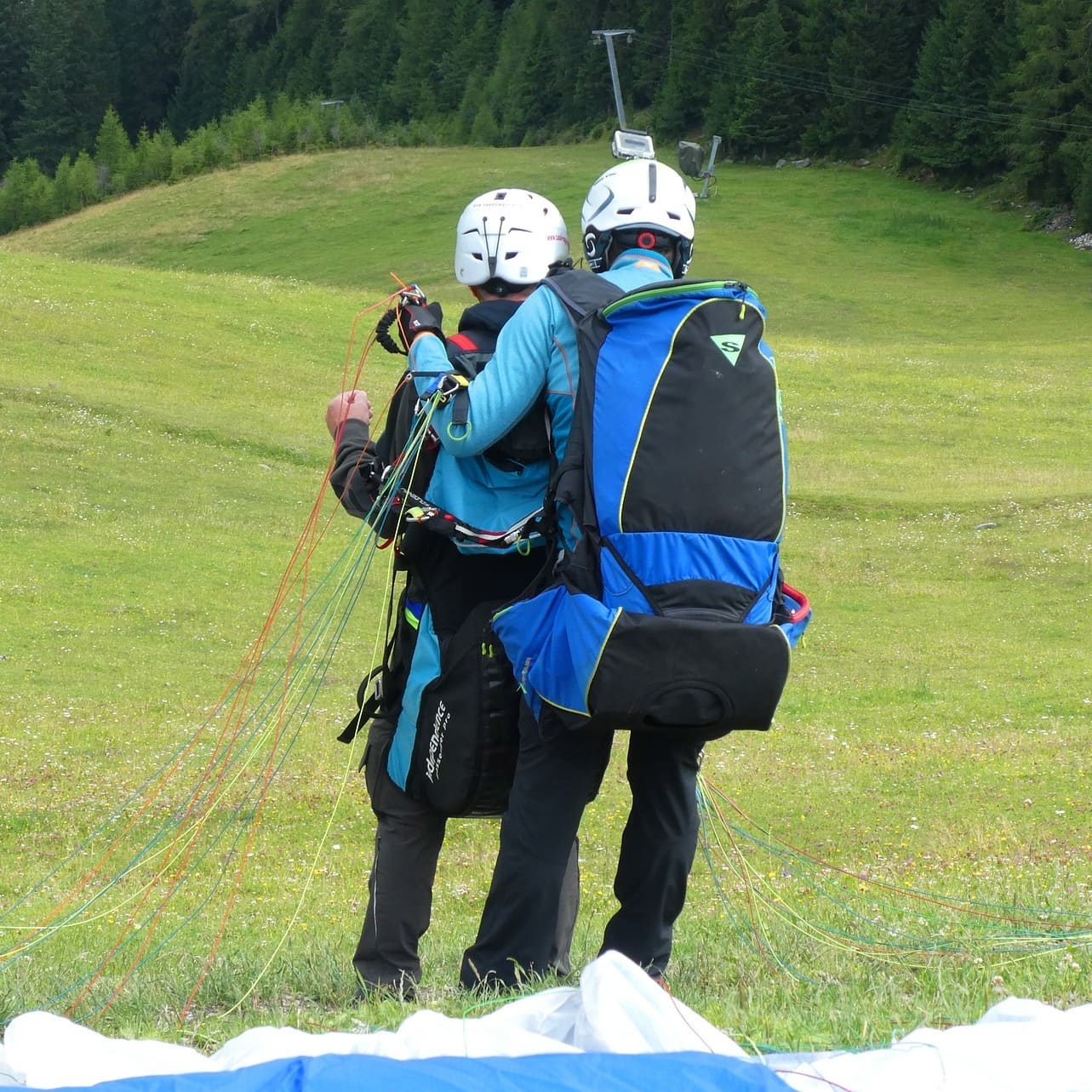 Décollage en parapente saint lary